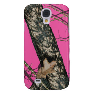 Coque Galaxy S4 Caisse rose de galaxie de Camo