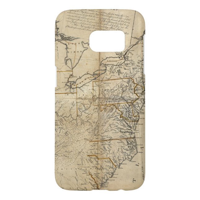 Coque Casemate Pour Samsung Galaxy CARTE : États-Unis, 1783 (Dos)