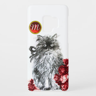 Coque Case-Mate Pour Samsung Galaxy S9 CAT de KITTY, CHATON AVEC LE MONOGRAMME de GEMME