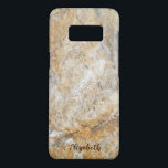 Coque Case-Mate Samsung Galaxy S8 Cool Marble Rock Pierre Granite Texture<br><div class="desc">Texture moderne en pierre de marbre avec votre nom.</div>