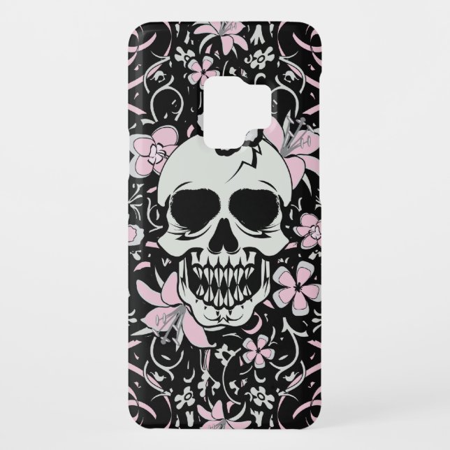 Coque Casemate Pour Samsung Galaxy Crânes de cru de Girlie (Dos)