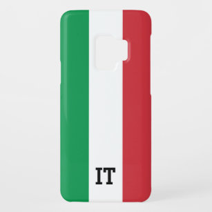 Coque Case-Mate Pour Samsung Galaxy S9 Drapeau italien de monogramme nommé fait sur