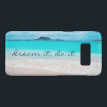 Coque Case-Mate Samsung Galaxy S8 Dream It Do It Citation Hawaii Tropical Beach Phot<br><div class="desc">"Rêvez-le, faites-le." Rappelez-vous l'odeur de sel frais de l'air marin chaque fois que vous utilisez ce étonnant boîtier de téléphone photo couleur vibrante. Découvrez et explorez la solitude d'une plage hawaïenne vide. Fait un grand cadeau pour quelqu'un spécial! Vous pouvez facilement personnaliser ce boîtier de téléphone portable plus je propose...</div>