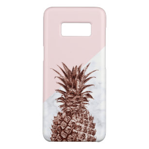 Coque Case-Mate Samsung Galaxy S8 Elégant joli rose d'ananas en marbre blanc