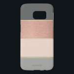 Coque Samsung Galaxy S7 Élégant Moderne Réparti En Grille - Personnalisé<br><div class="desc">Elégant rayé coloré avec votre nom.</div>