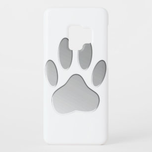 Coque Case-Mate Pour Samsung Galaxy S9 Empreinte de patte de chien à l'air métallique