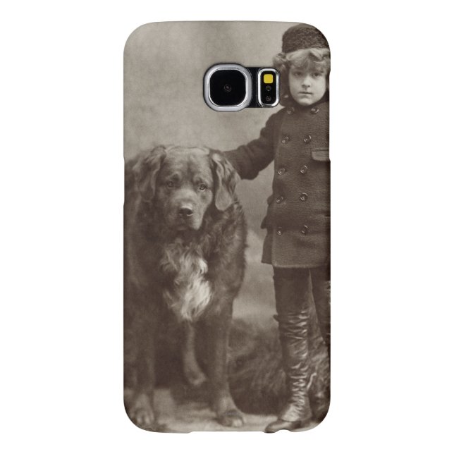 Coque Casemate Pour Samsung Galaxy Enfant avec le chien, C1885 (Dos)