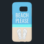 Coque Samsung Galaxy S7 Feuilles à tongs monogrammes sur la plage de sable<br><div class="desc">Plage S'Il Vous Plaît. Protégez votre téléphone portable avec style avec ce minimaliste moderne thème de plage Galaxy S7 Coque. Le design de couverture est doté de tongs monogrammés personnalisés avec vos initiales et d'un design simple de blocs de couleur inspirés du sable, de la mer et du ciel côtier....</div>