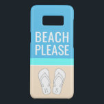 Coque Case-Mate Samsung Galaxy S8 Feuilles à tongs monogrammes sur la plage de sable<br><div class="desc">Plage S'Il Vous Plaît. Protégez votre téléphone portable avec style avec ce minimaliste moderne thème de plage Galaxy S8 Coque. Le design de couverture est doté de tongs monogrammés personnalisés avec vos initiales et d'un design simple de blocs de couleur inspirés du sable, de la mer et du ciel côtier....</div>