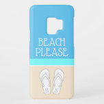 Coque Case-Mate Pour Samsung Galaxy S9 Feuilles à tongs monogrammes sur la plage de sable<br><div class="desc">Plage S'Il Vous Plaît. Protégez votre téléphone portable avec style avec ce thème de plage minimaliste moderne Samsung Galaxy S9 Coque. Le design de couverture est doté de tongs monogrammés personnalisés avec vos initiales et d'un design simple de blocs de couleur inspirés du sable, de la mer et du ciel...</div>