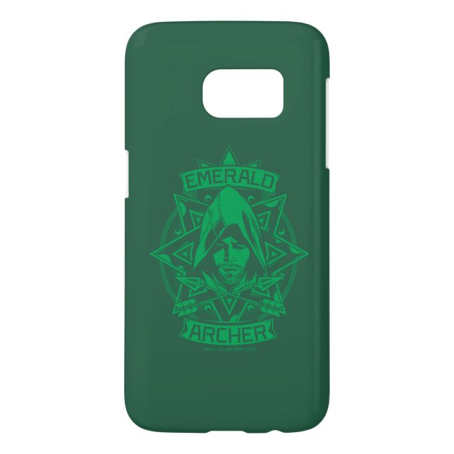Coque Casemate Pour Samsung Galaxy Flèche | Emerald Archer Graphic (Dos)