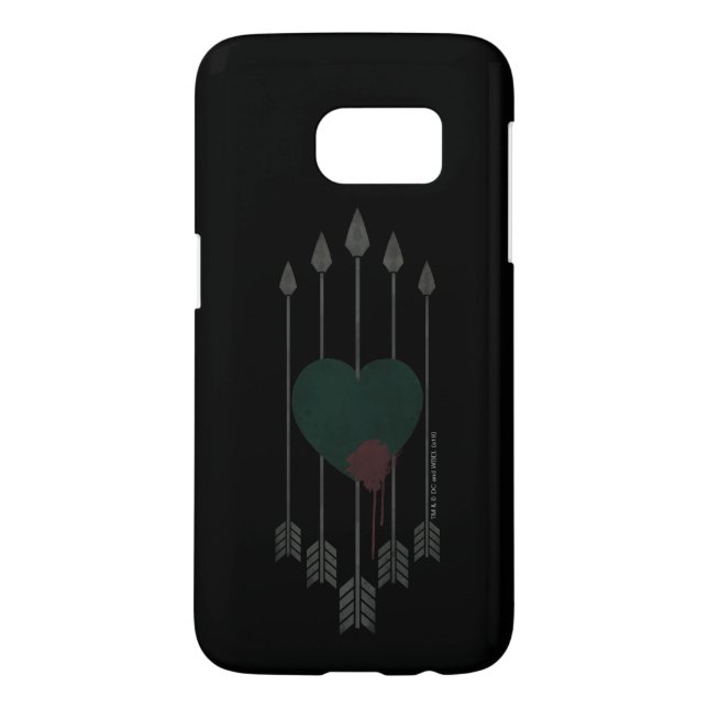 Coque Casemate Pour Samsung Galaxy Flèche | Flèches percutées dans le coeur (Dos)