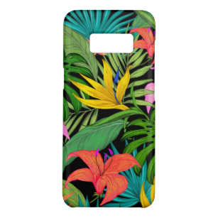 Coque Case-Mate Samsung Galaxy S8 Fleur tropicale et feuille de palmier coloré hawaï