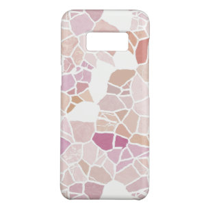 Coque Case-Mate Samsung Galaxy S8 Hip Retro Blush Coral rose Orange Mosaïque Art