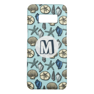 Coque Case-Mate Samsung Galaxy S8 Joli Blue Shell Starfish Motif Monogramme