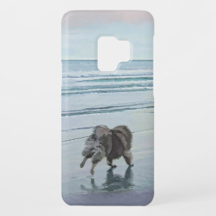 Coque Case-Mate Pour Samsung Galaxy S9 Keeshonds at the Seashore Peinture Dog Art
