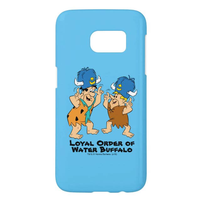 Coque Casemate Pour Samsung Galaxy Les Pierrafeu | Buffles d'eau Fred & Barney (Dos)