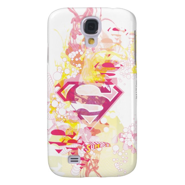 Coque Casemate Pour Samsung Galaxy Logo Retro Supergirl (Dos)