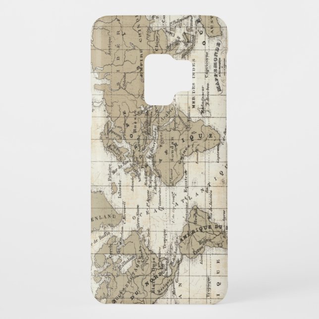 Coque Casemate Pour Samsung Galaxy Mappemonde (Dos)