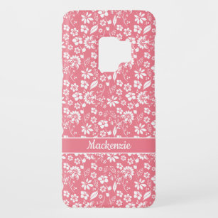 Coque Case-Mate Pour Samsung Galaxy S9 Moderne rougissent les fleurs tropicales roses