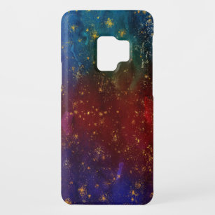 Coque Case-Mate Pour Samsung Galaxy S9 Moody Ombre   Psychedélique Grunge Gold Stardust
