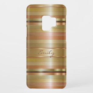 Coque Case-Mate Pour Samsung Galaxy S9 Motif Copper Gold Stripes