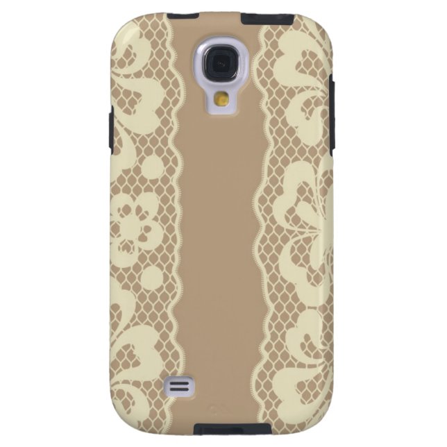 Coque Casemate Pour Samsung Galaxy Motif de dentelle, cru 7 de fleur (Dos)