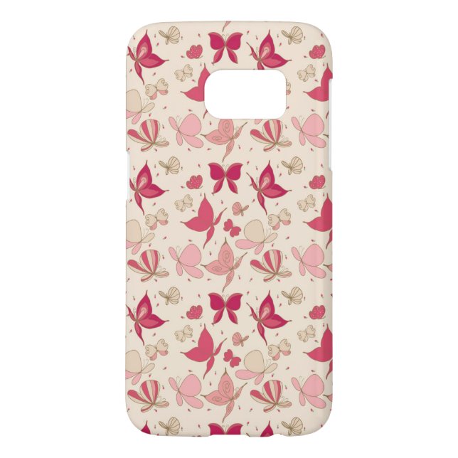 Coque Casemate Pour Samsung Galaxy motif de papillon 2 (Dos)