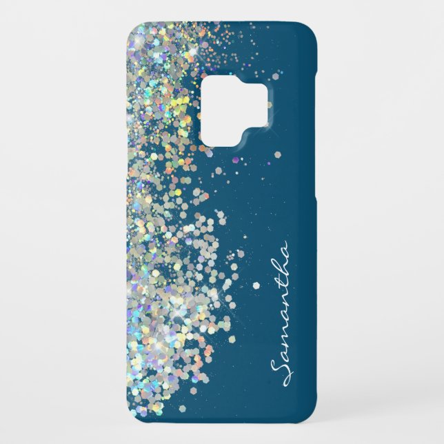 Coque Casemate Pour Samsung Galaxy Nom personnalisé de la fille Parties scintillant d (Dos)
