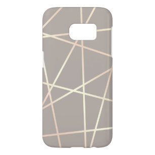 Coque Samsung Galaxy S7 Or rose de joli poussin élégant et géométrique