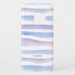 Coque Case-Mate Pour Samsung Galaxy S9 Pastel aquarelles grungy rayures motif<br><div class="desc">Elégant pastel violet et bleu dessiné à la main aquarelles grungy rayures motif.</div>
