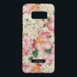 Coque Case-Mate Samsung Galaxy S8 Peines roses vintages et Hydrangées d'ivoire sur m<br><div class="desc">Vintage Peonies roses et Hydrangeas blanches Coque Samsung personnalisé. Élégant étui téléphonique avec roses roses et pivoines roses et hydrangées d'ivoire. Ce design floral est disponible dans les produits de variété.</div>