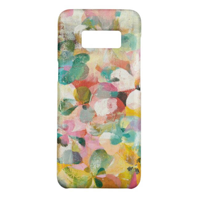 Coque Casemate Pour Samsung Galaxy Pétales en pastel mous heureux du jardin | (Dos)