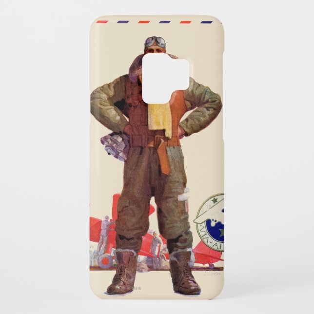 Coque Casemate Pour Samsung Galaxy Pilote de par avion (Dos)