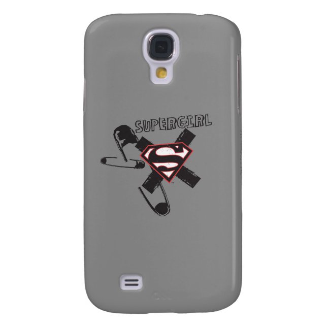Coque Casemate Pour Samsung Galaxy Poupées de sécurité noire Supergirl (Dos)