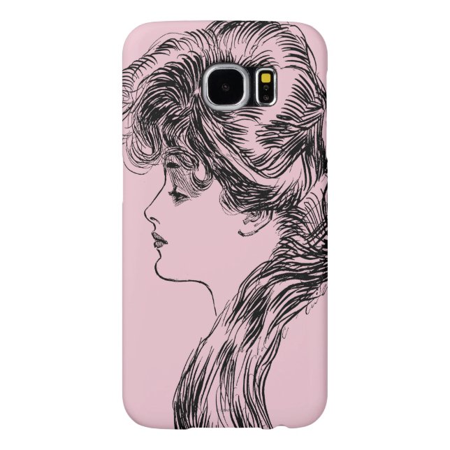 Coque Casemate Pour Samsung Galaxy Profil d'une fille de Gibson, 1903 (Dos)