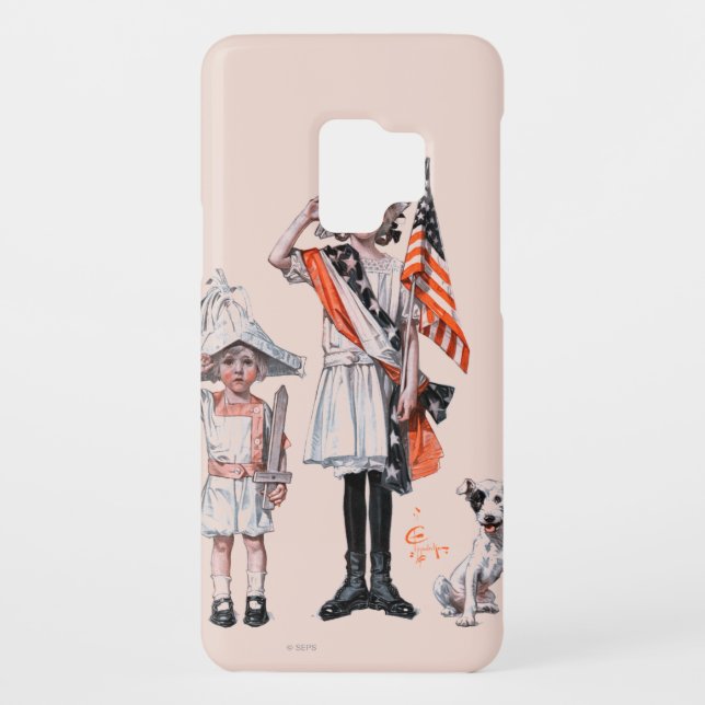 Coque Casemate Pour Samsung Galaxy Quatre juillet (Dos)