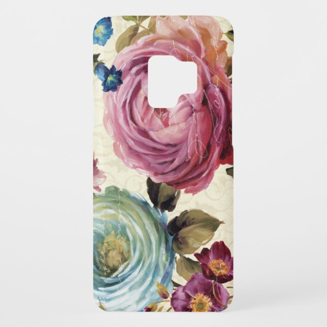 Coque Casemate Pour Samsung Galaxy Rose et rose de bleu (Dos)