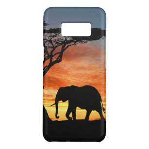 Coque Case-Mate Samsung Galaxy S8 Safari africain coloré Sunset Elephant Silhouette