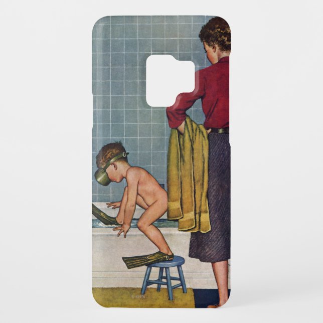 Coque Casemate Pour Samsung Galaxy Scaphandre dans le baquet (Dos)