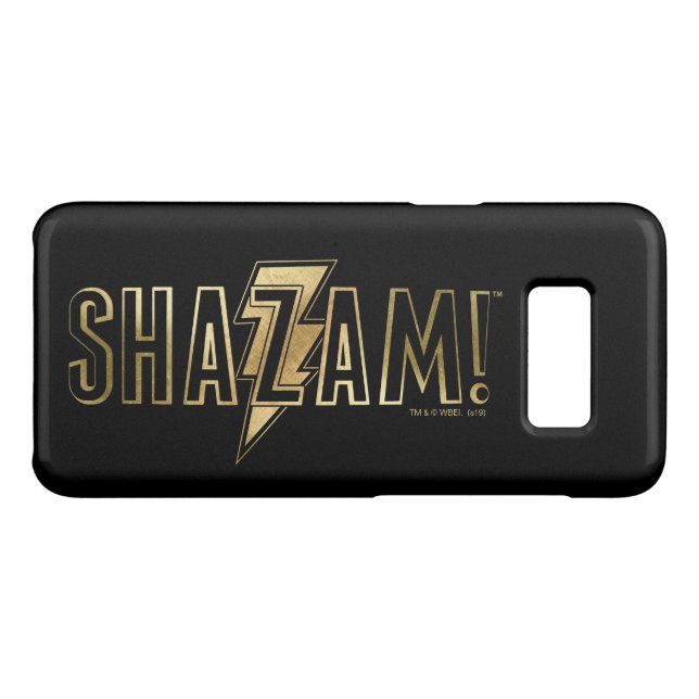 Coque Casemate Pour Samsung Galaxy SHAZAM ! | Logo Or (Dos (Horizontal))