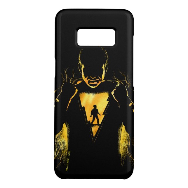 Coque Casemate Pour Samsung Galaxy SHAZAM ! | Shazam et Billy Lightning Silhouette (Dos)