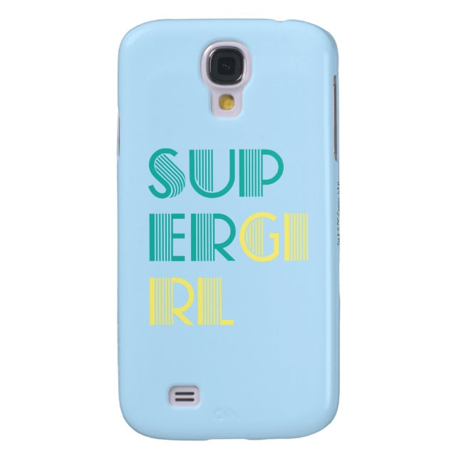 Coque Casemate Pour Samsung Galaxy Super girl Green and Yellow (Dos)