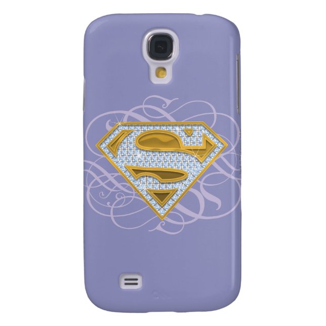 Coque Casemate Pour Samsung Galaxy Supergirl Bijoux bleu 2 (Dos)