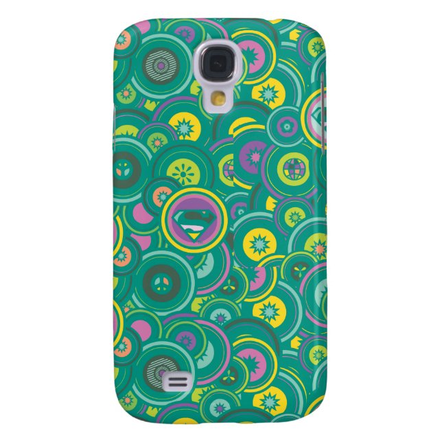 Coque Casemate Pour Samsung Galaxy Supergirl Circle Motif vert (Dos)
