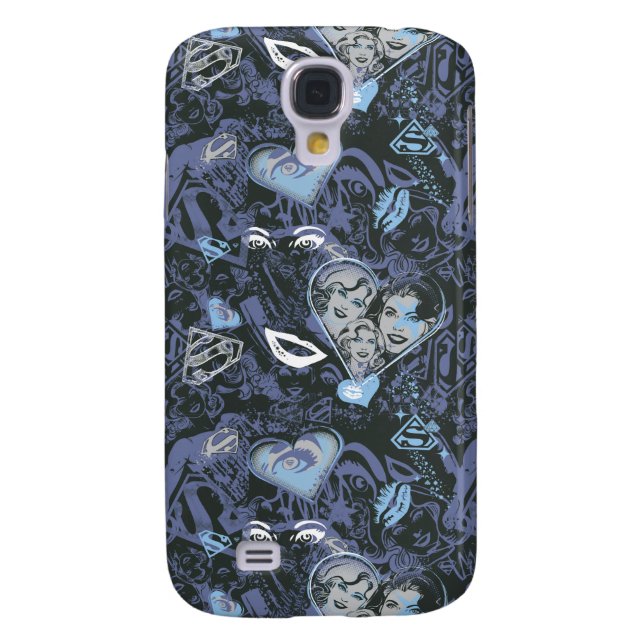 Coque Casemate Pour Samsung Galaxy Supergirl Coeurs et lèvres Motif (Dos)