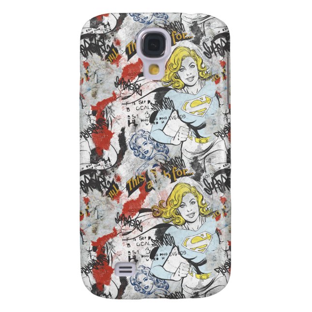 Coque Casemate Pour Samsung Galaxy Supergirl Comic Capteurs Motif 9 (Dos)