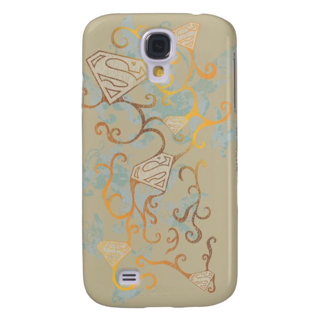 Coque Casemate Pour Samsung Galaxy Supergirl Gold et Brown (Dos)