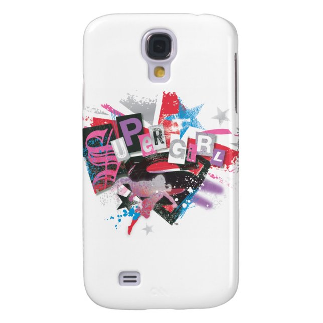 Coque Casemate Pour Samsung Galaxy Supergirl Grunge Design (Dos)