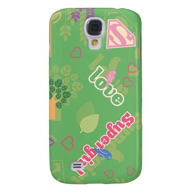 Coque Casemate Pour Samsung Galaxy Supergirl Love Motif (Dos)